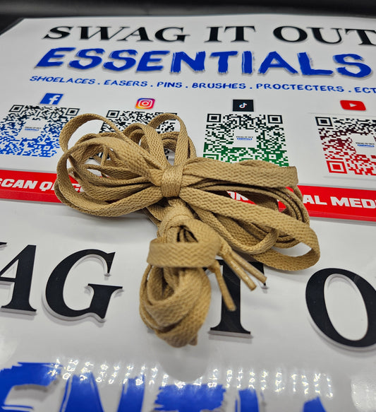 Tan shoelaces