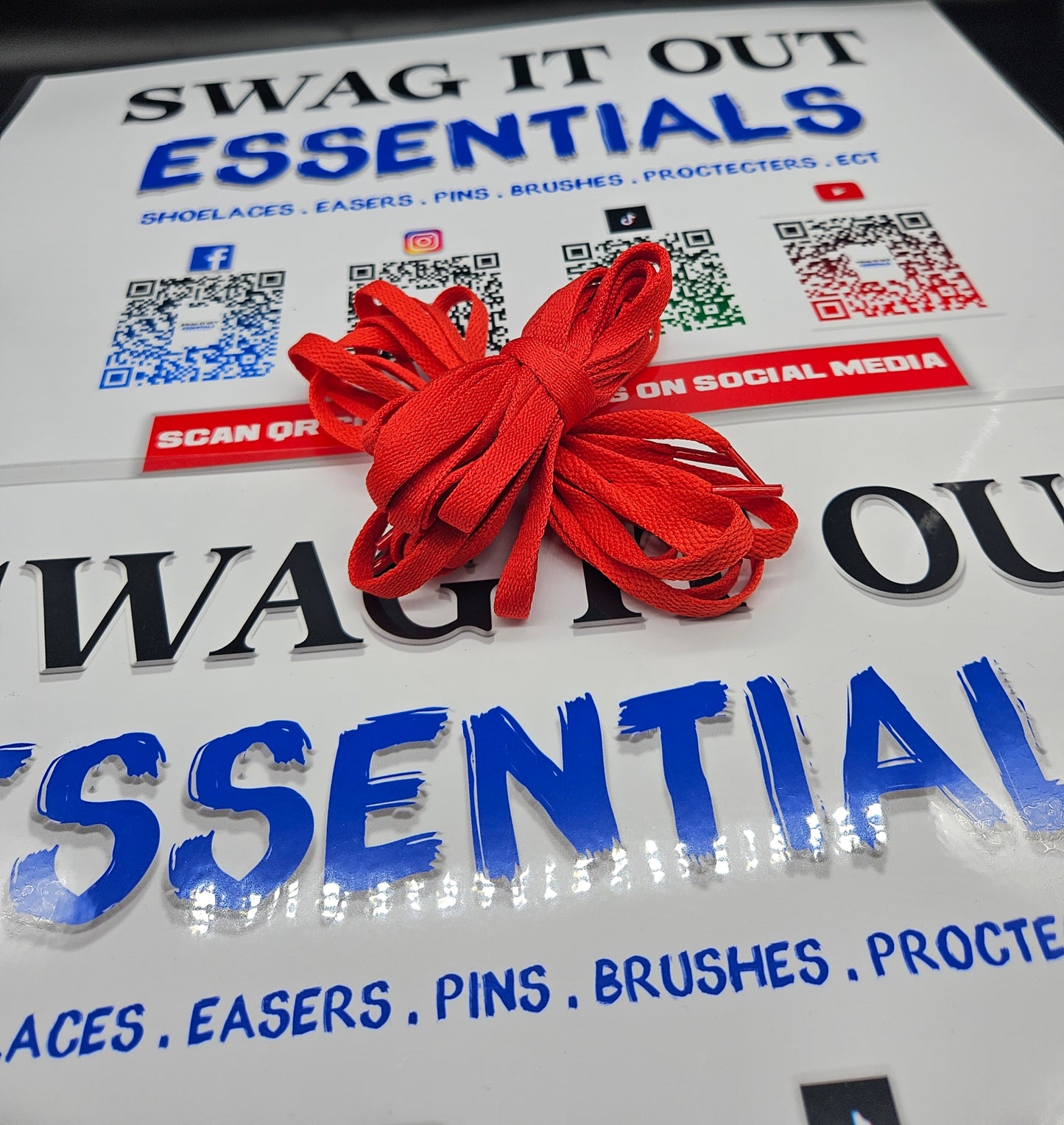 Red shoelaces