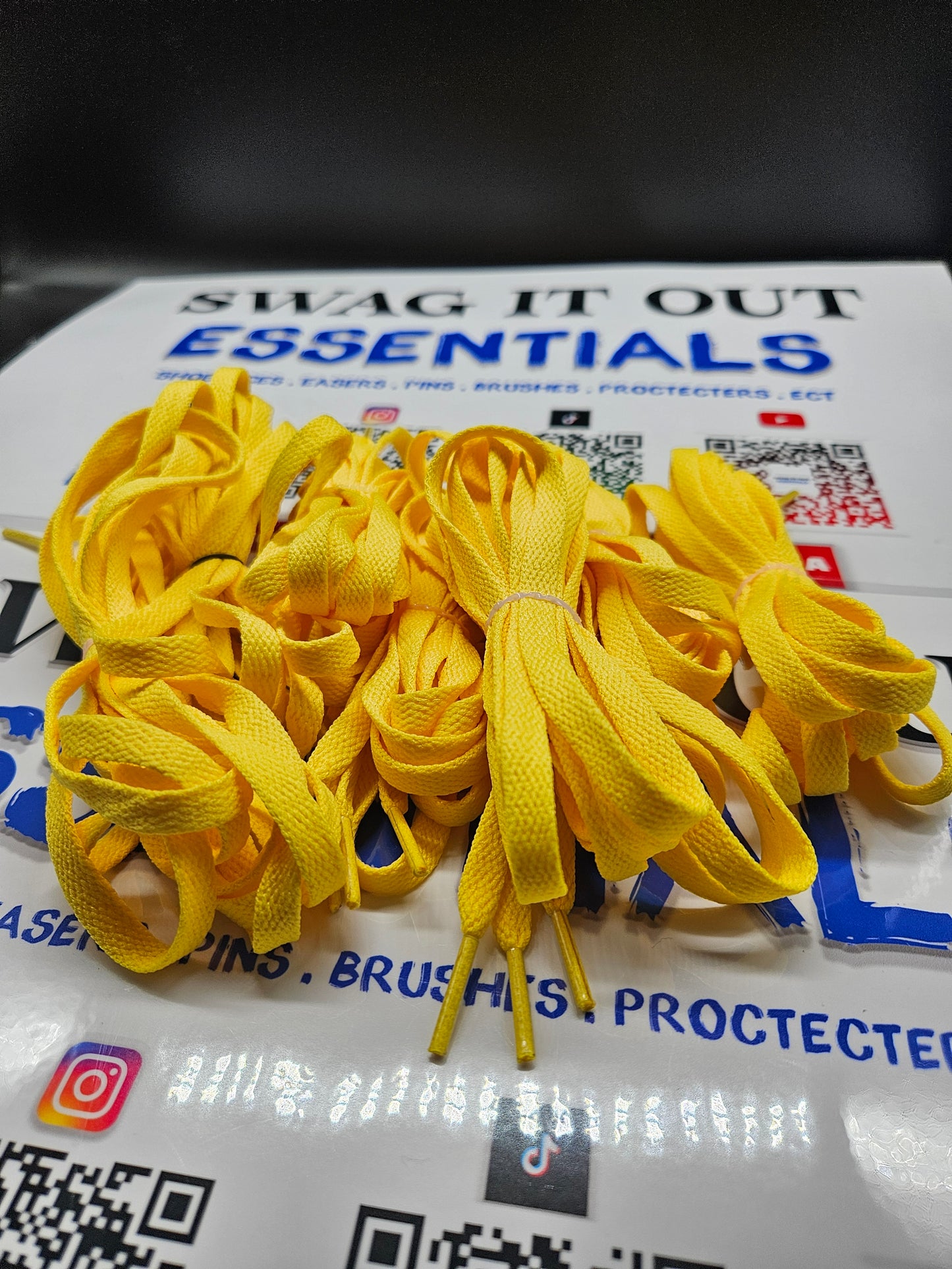 Yellow shoelaces