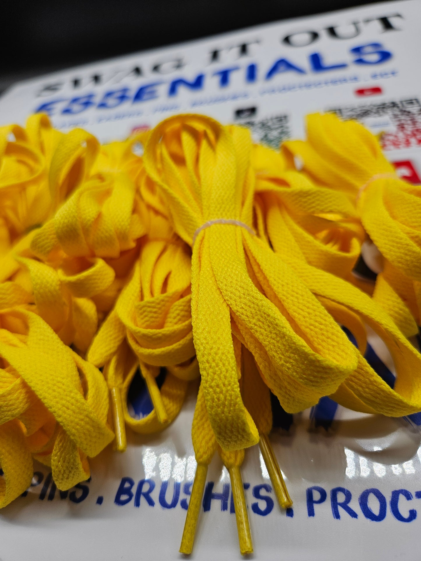 Yellow shoelaces