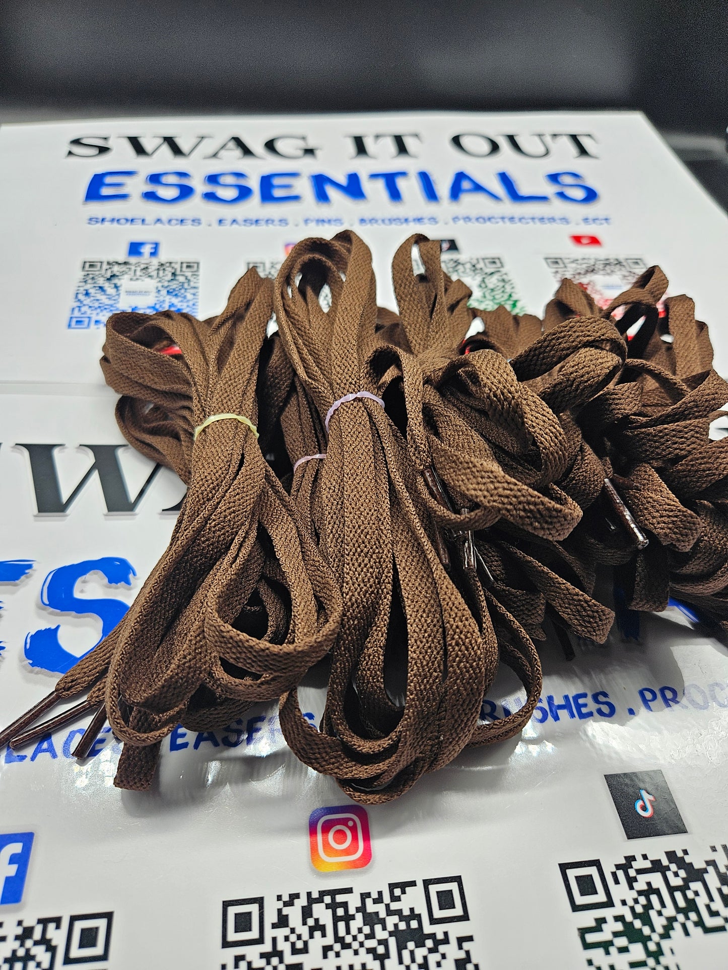 Brown shoelaces