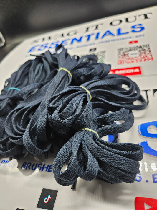 Navy blue shoelaces