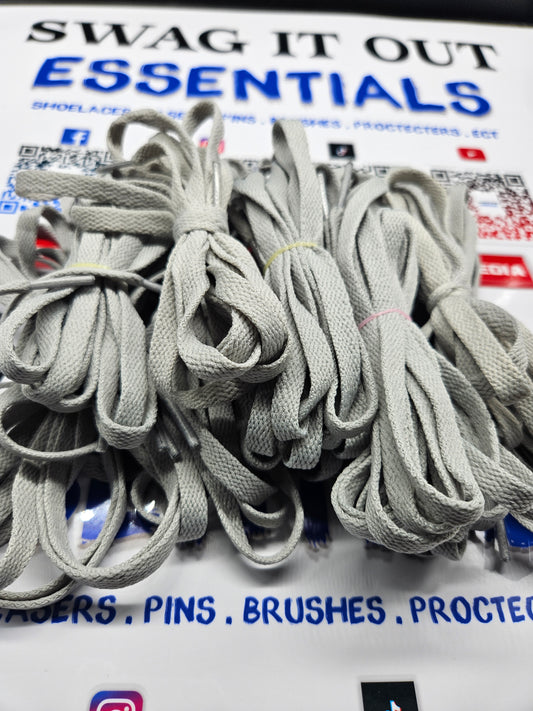 Light grey shoelaces