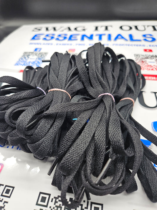 Dark grey shoelaces