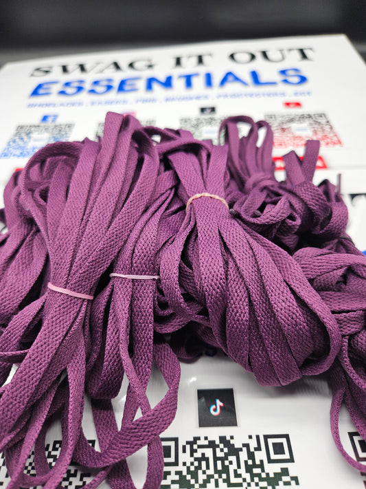 Purple shoelaces
