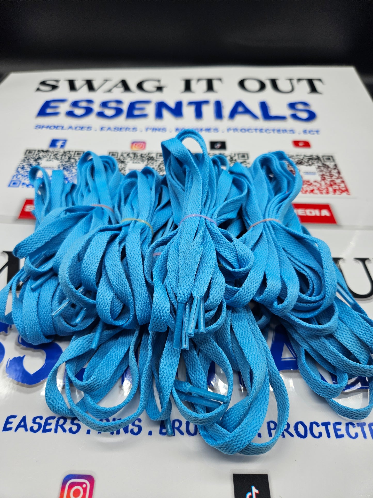 Ocean Blue Shoelaces