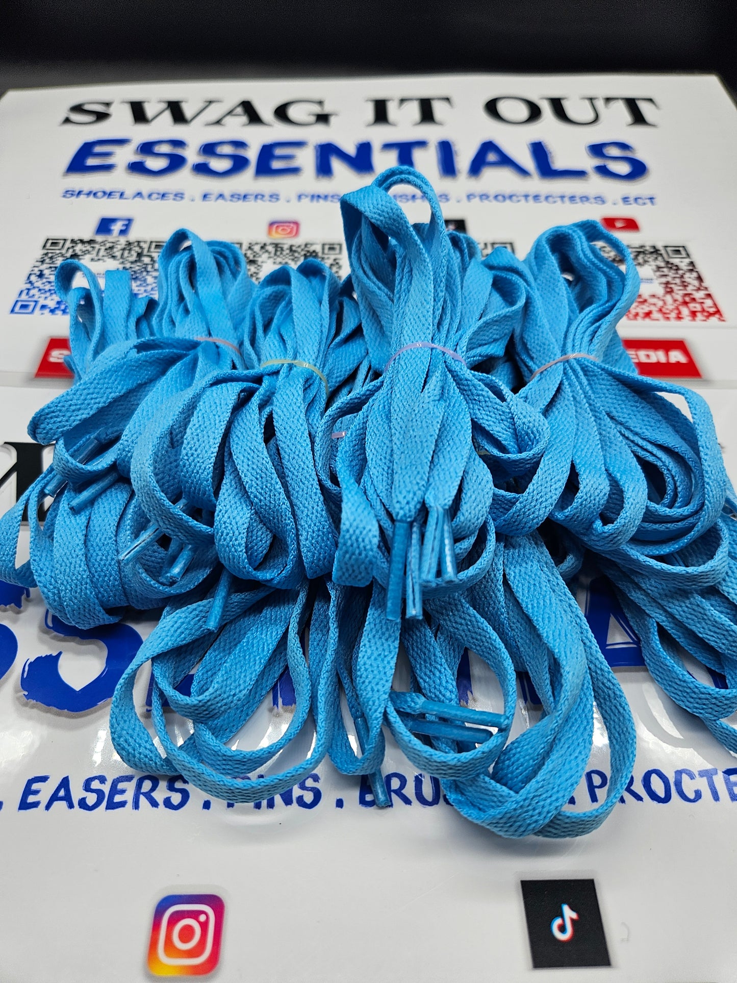 Ocean Blue Shoelaces