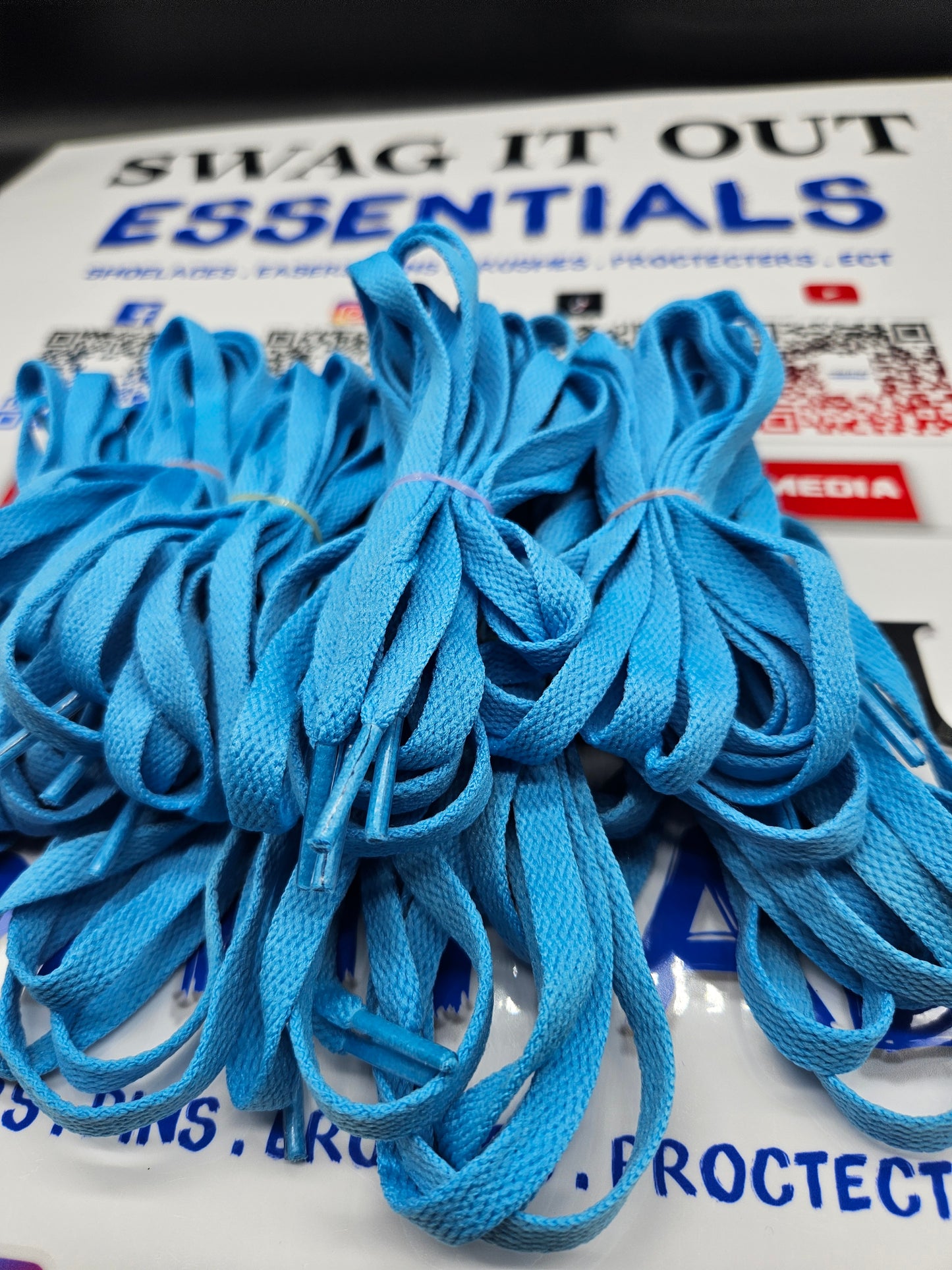 Ocean Blue Shoelaces