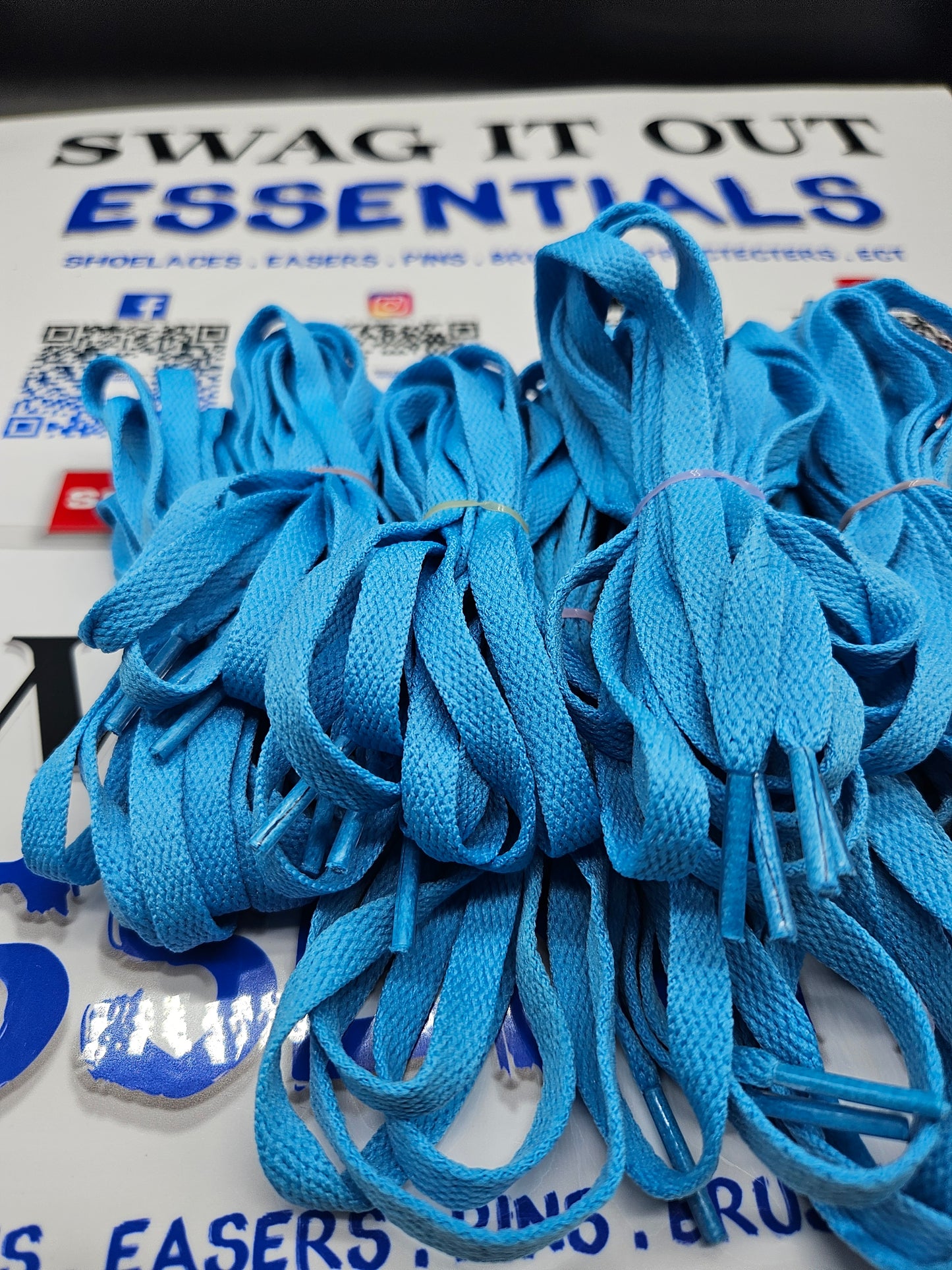 Ocean Blue Shoelaces