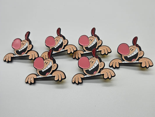 Cartoon character pin