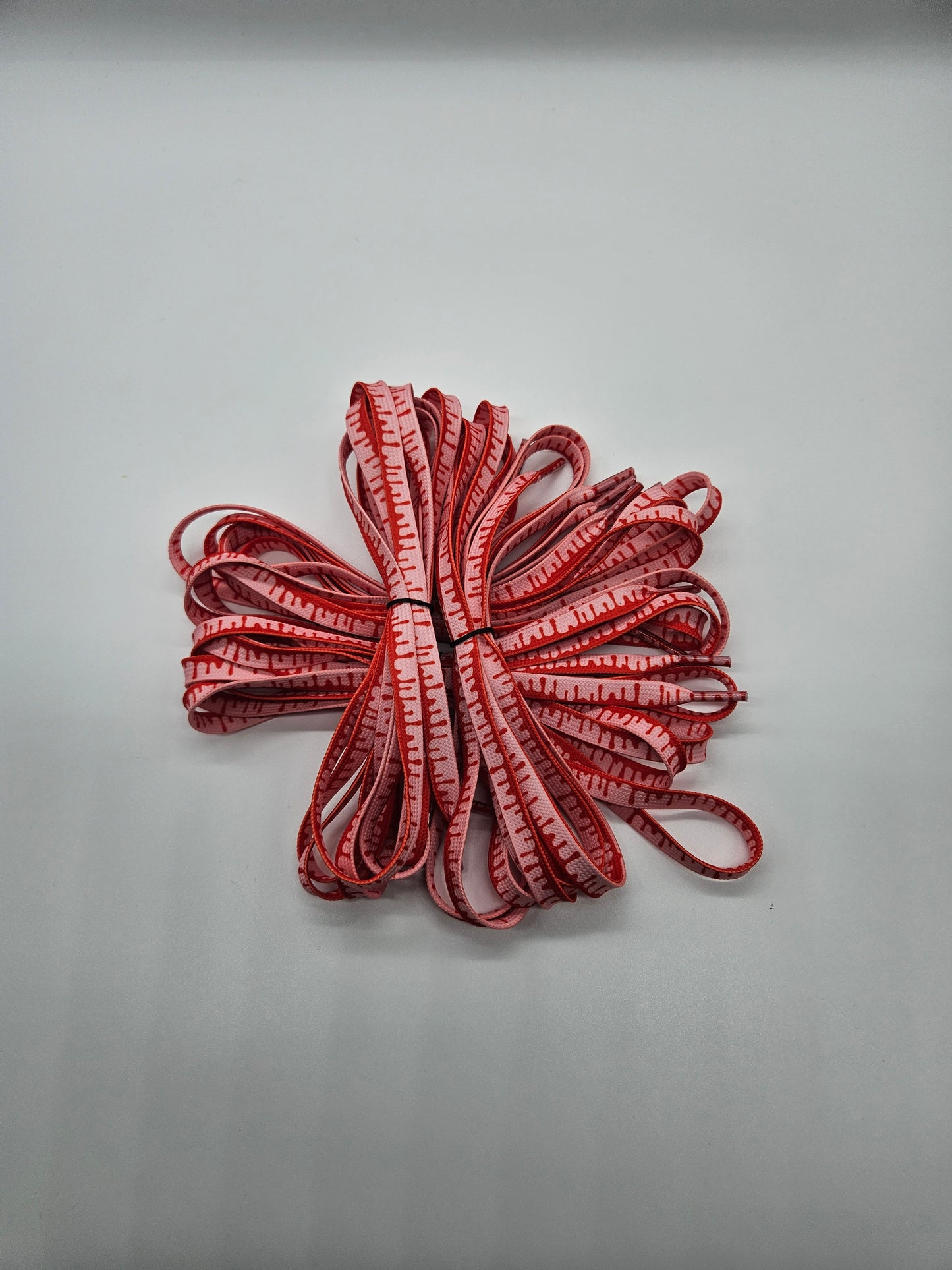 Strawberry drip shoelaces